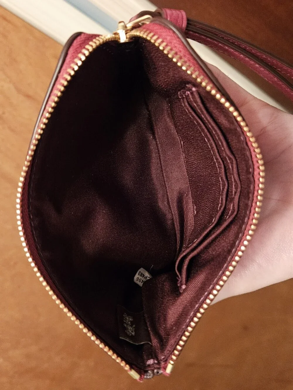 Coach Corner Zip Wristlet +Dust Bag - Picture 13 of 16